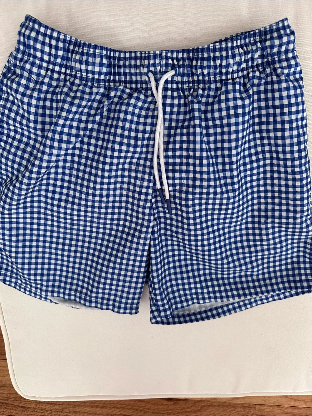 Goodfellow & Co Blue Gingham Swim Trunks